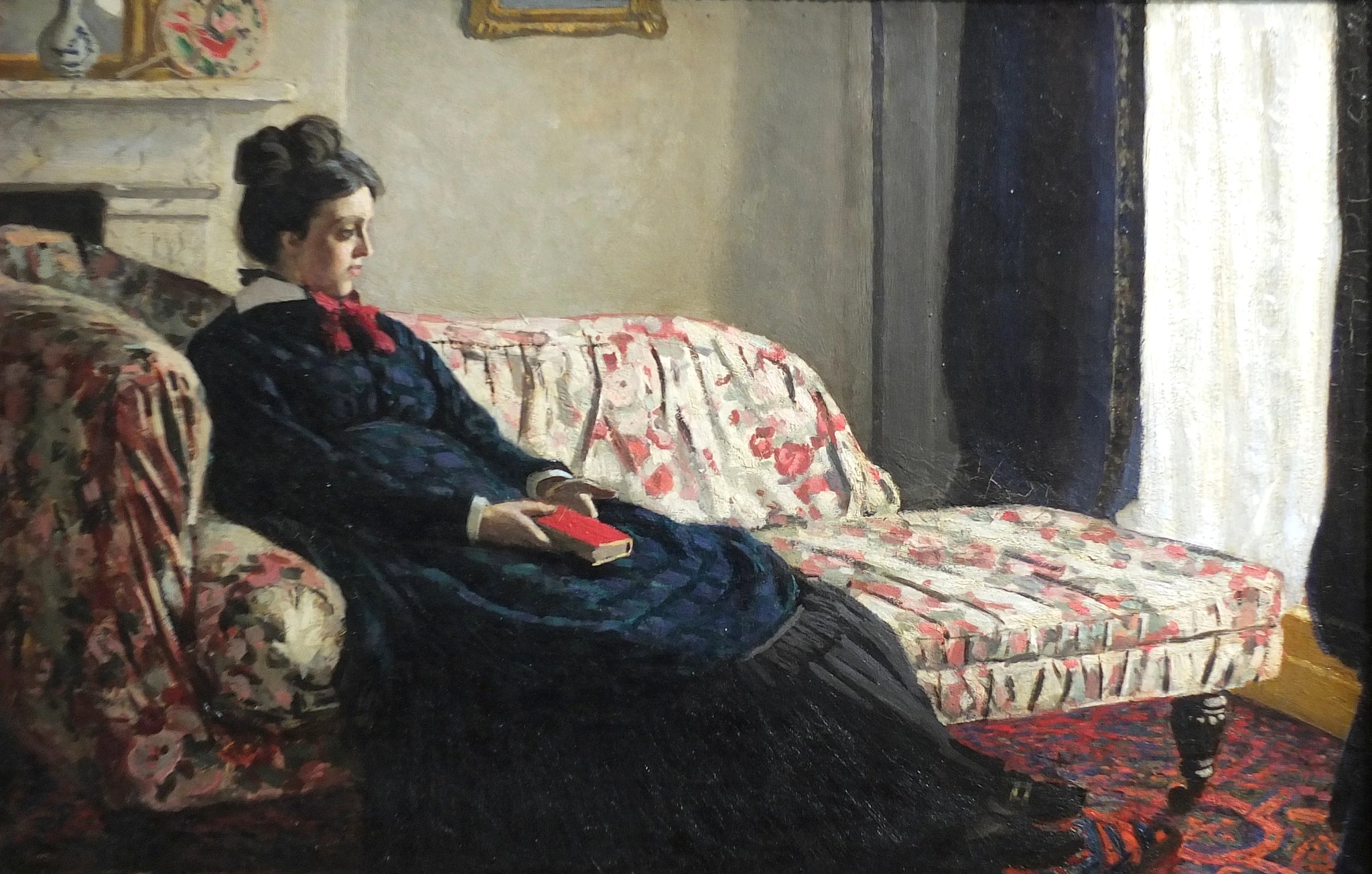 Méditation, Madame Monet au canapé W163 par Claude Monet, vers 1871, musée d’Orsay