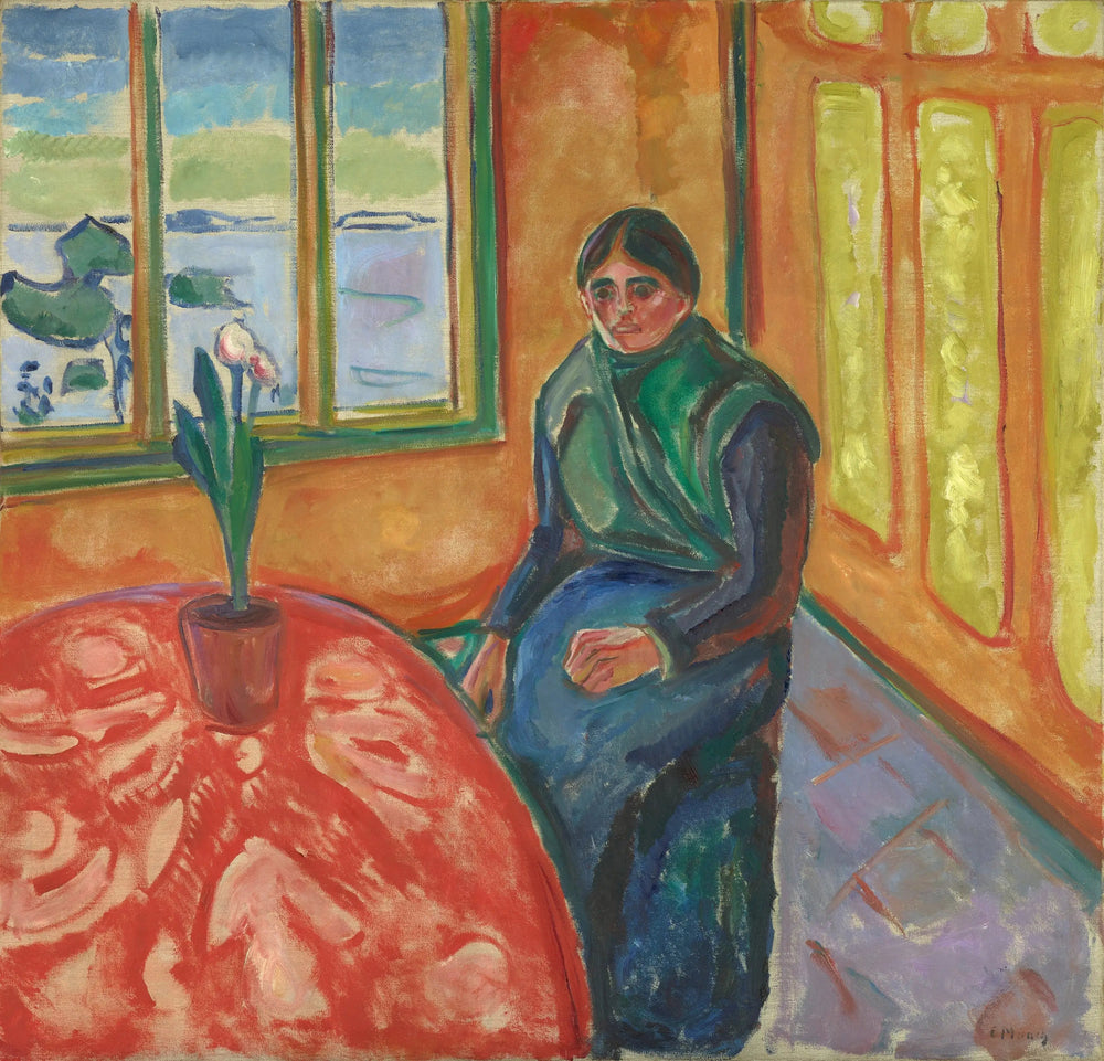 Mélancolie - Edvard Munch image 1 reproduction artisanale de tableau