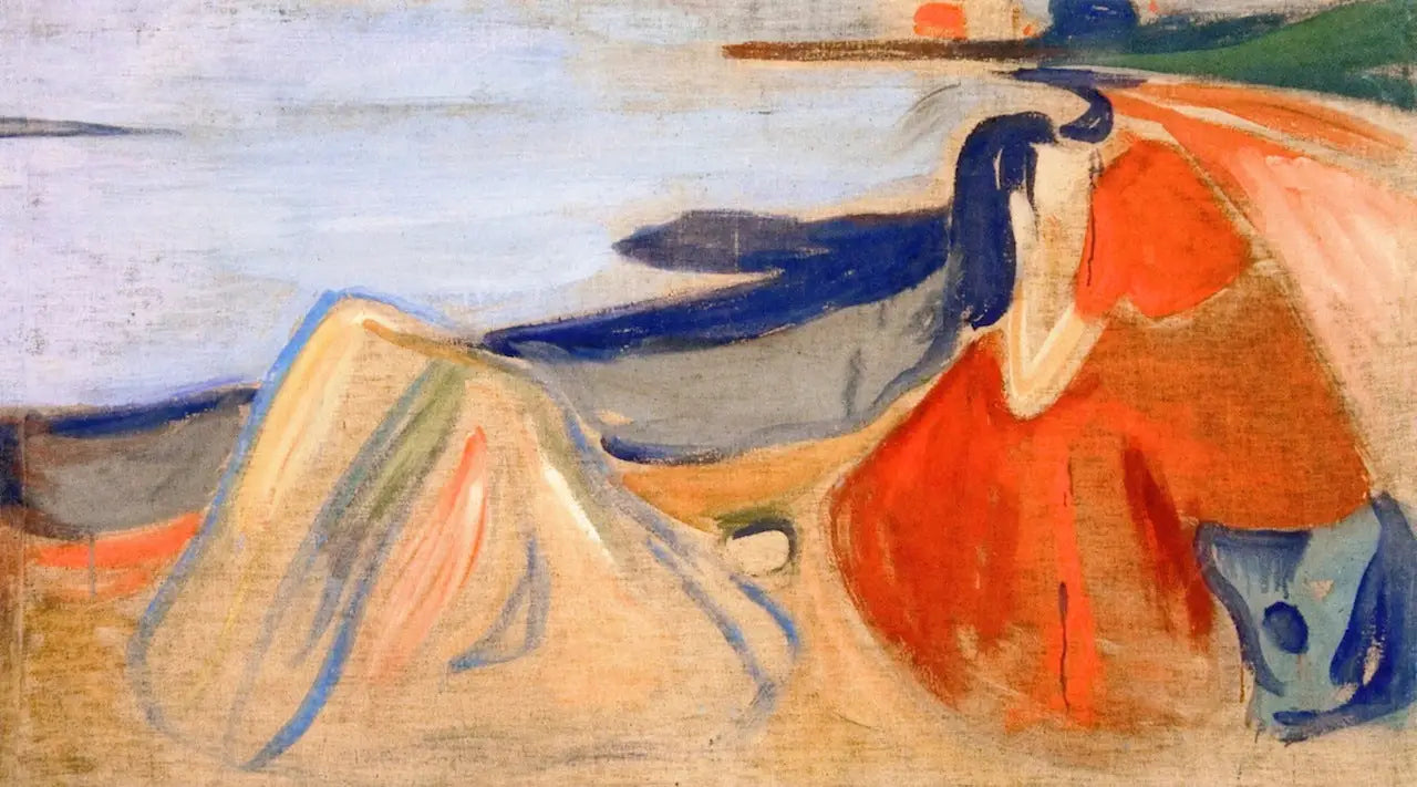 Mélancolie (Frise Reinhardt) - Edvard Munch image 1 reproduction de peinture à l’huile