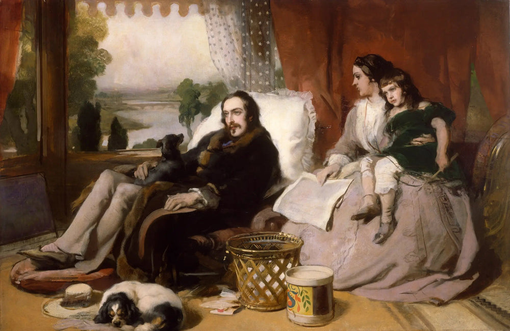 Membres de la famille Sheridan - Edwin Henry Landseer image 1 reproduction artisanale de tableau