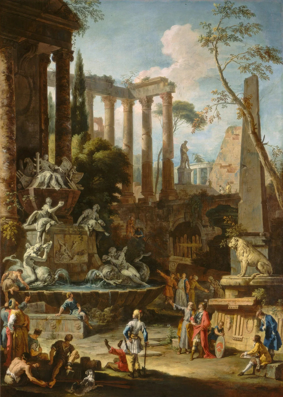 อนุสรณ์สถานแด่พลเรือเอก Sir Clowdisley Shovell - Sebastiano Ricci