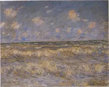 ทะเลที่มีคลื่นซัด - Claude Monet