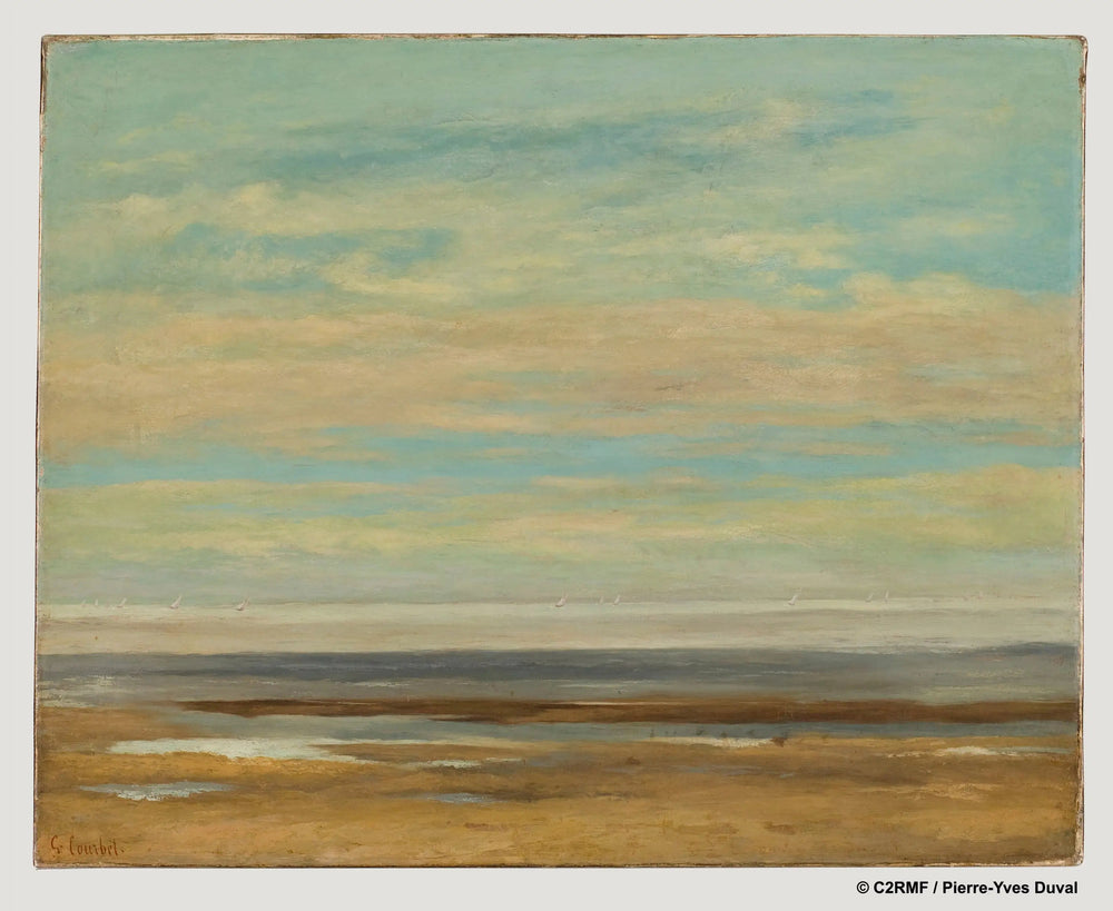 Mer calme à Palavas - Gustave Courbet - Alpha Reproduction