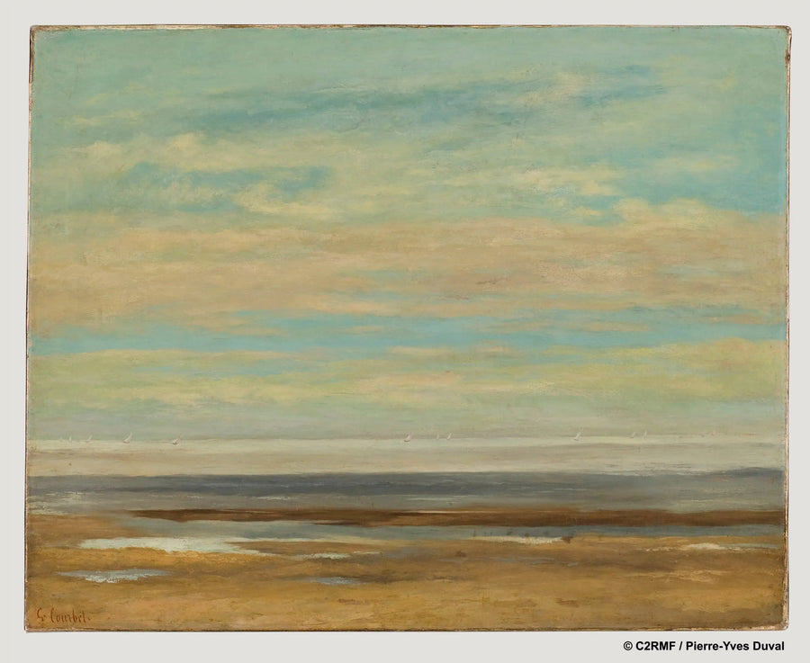 ความสงบของทะเลที่ Palavas - Gustave Courbet