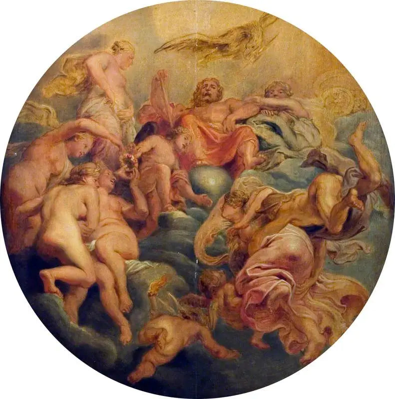 Mercure conduisant Psyché à l'Olympe - Peter Paul Rubens image 1 reproduction artisanale de tableau
