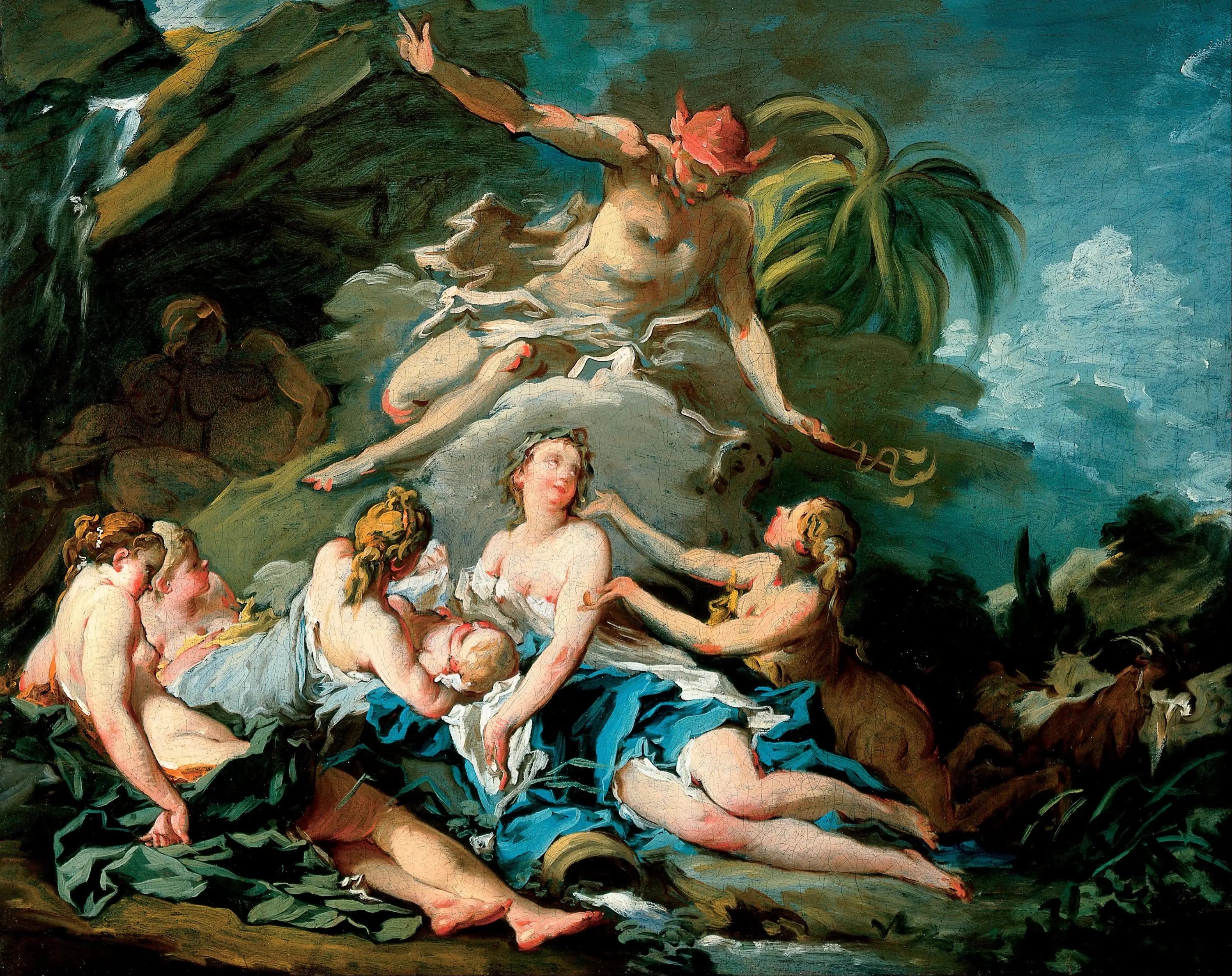 Mercure confiant l’enfant Bacchus aux nymphes de Nysa - François Boucher - Alpha Reproduction