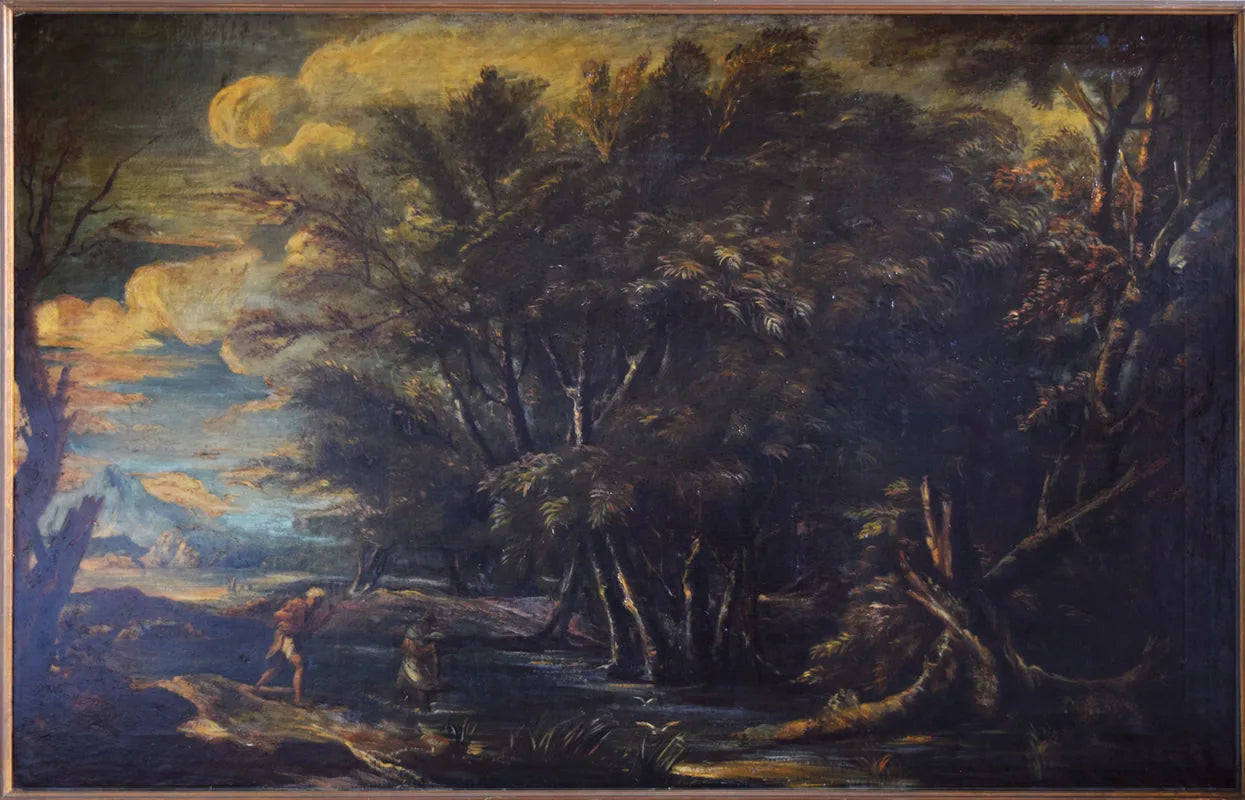 Mercure et le Bûcheron - Salvator Rosa image 1 tableau peint à l’huile sur toile