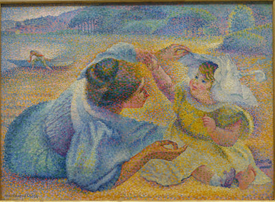 Mère jouant avec son enfant - Henri-Edmond Cross - Alpha Reproduction