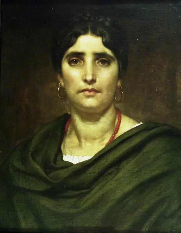 Mère romaine - Frederic Leighton image 1 copie de tableau peinte à la main