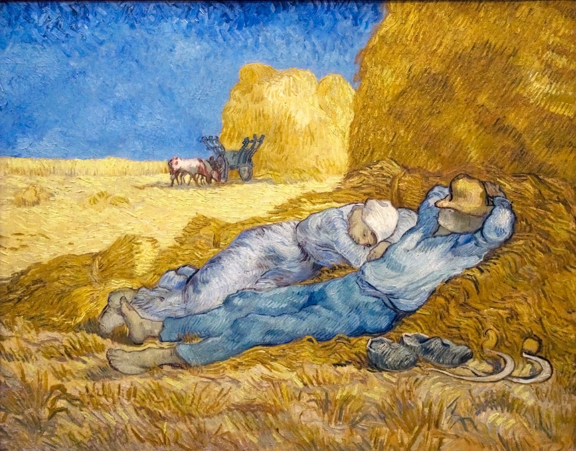 La Méridienne ou La Sieste de Vincent van Gogh d’après Millet, musée d’Orsay, RF 1952 17