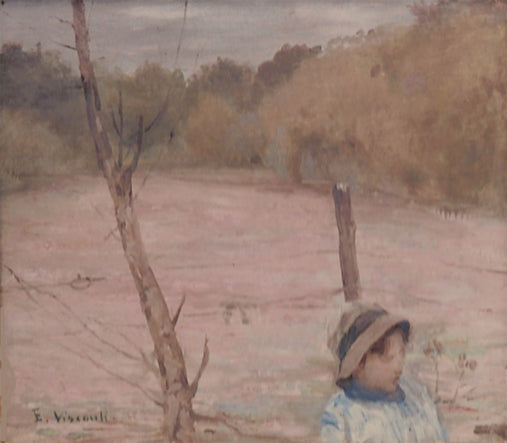 Meu filho Tobias no campo - Eliseu Visconti image 1 tableau peint à l’huile sur toile