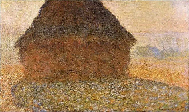 กองฟางในแสงแดด - Claude Monet