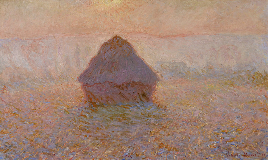 กองฟาง, ดวงอาทิตย์ในหมอก - Claude Monet