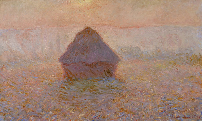 กองฟาง, ดวงอาทิตย์ในหมอก - Claude Monet