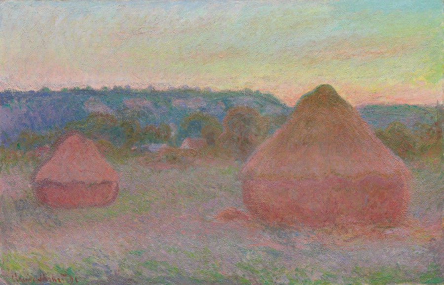 หินโม่สองก้อน การลดลงของวัน ฤดูใบไม้ร่วง W1270 - Claude Monet