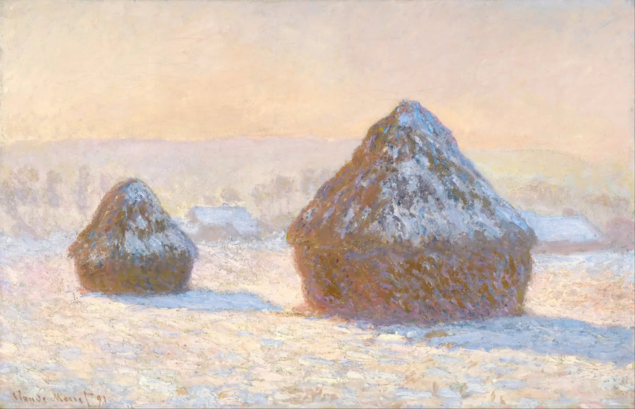 กองฟาง, ผลของหิมะ, ตอนเช้า - Claude Monet