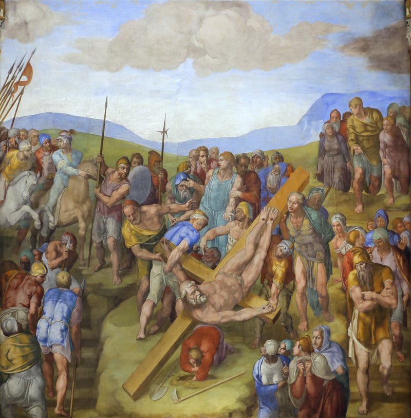 La Crucifixion de saint Pierre - Michel-Ange