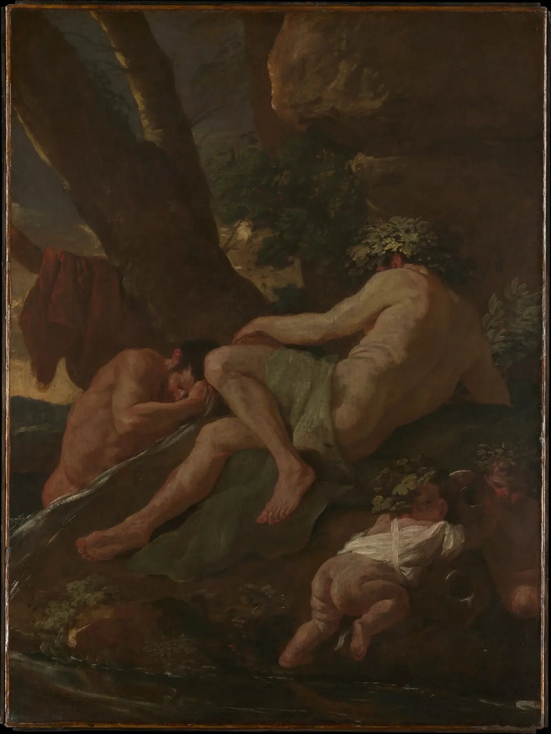 มิดาสอาบน้ำในแม่น้ำ Pactole - Nicolas Poussin