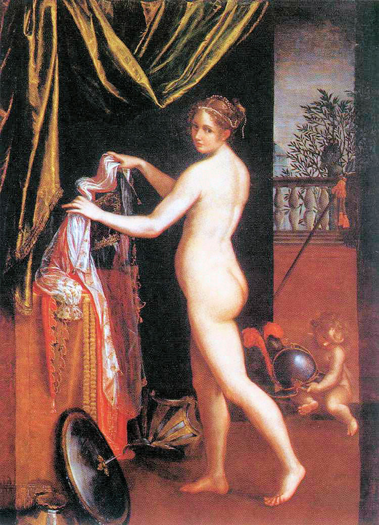 Minerve s'habillant - Lavinia Fontana