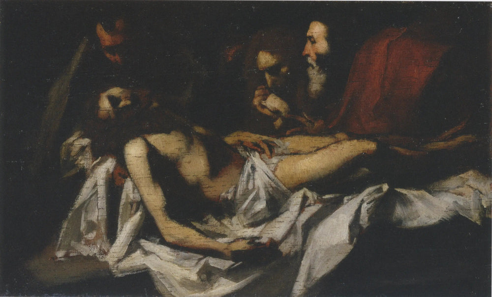 Reproduction du tableau « Mise au tombeau (d'après Ribera) - Édouard Manet » par Alpha Reproduction en peinture à l’huile