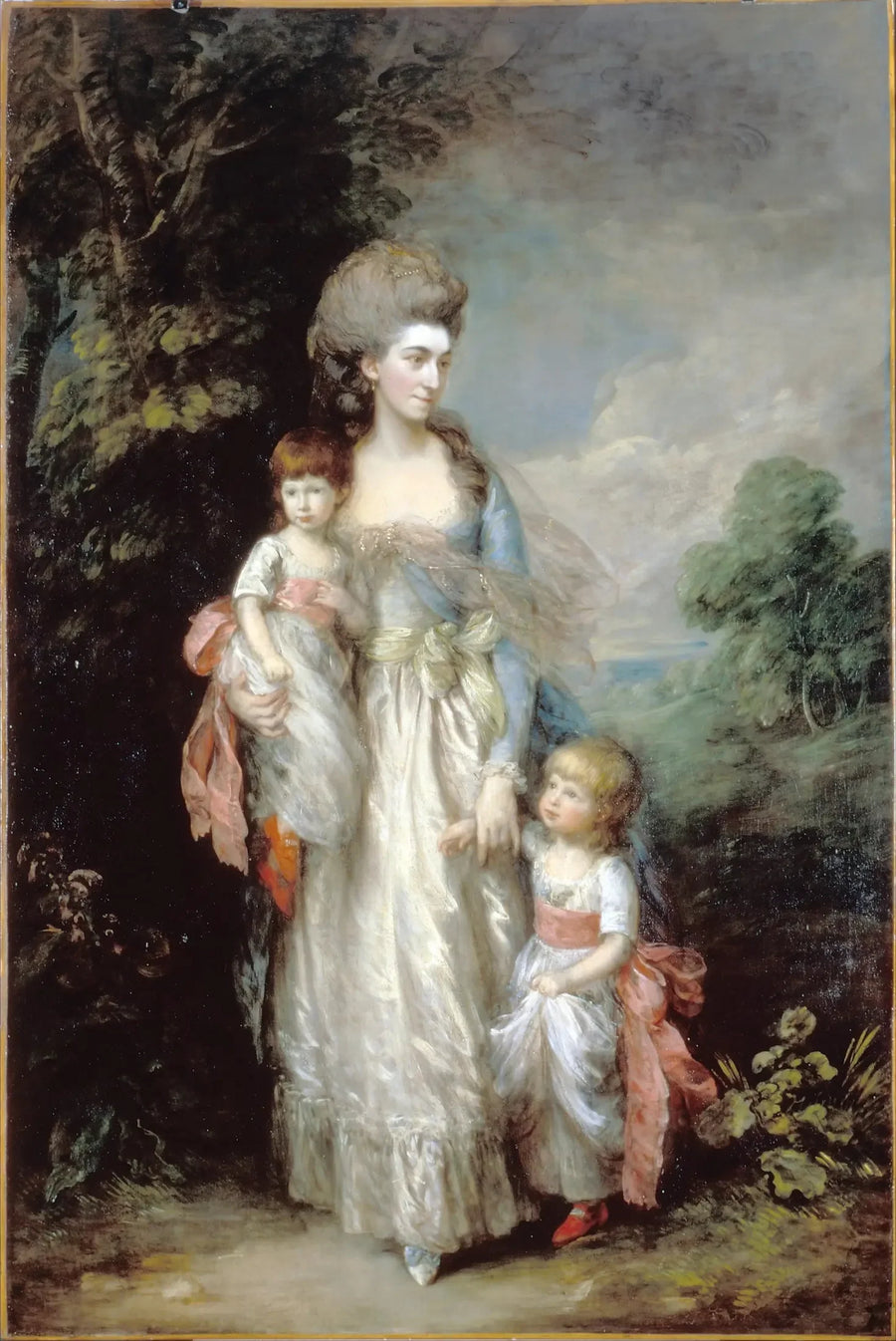 มิส Elizabeth Moody และบุตรชาย Samuel และ Thomas - Thomas Gainsborough