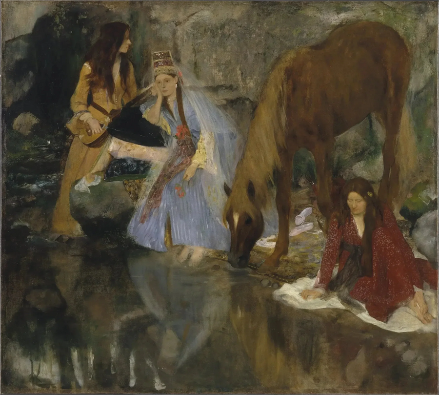 ภาพเหมือนของนางสาวฟิโอเครในบัลเล่ต์ "ลา ซูร์ซ" - เอ็ดการ์ เดอกาส