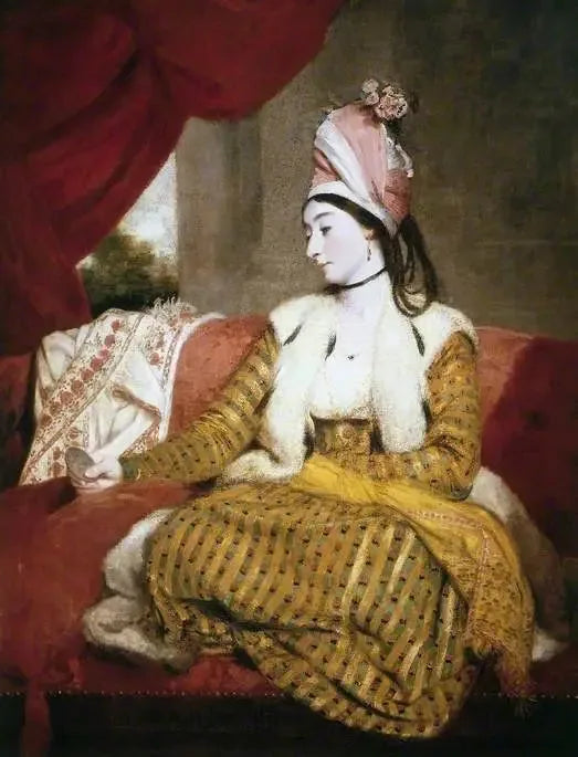 นาง Baldwin (1763–1839), ในชุดแบบตะวันออก - Joshua Reynolds