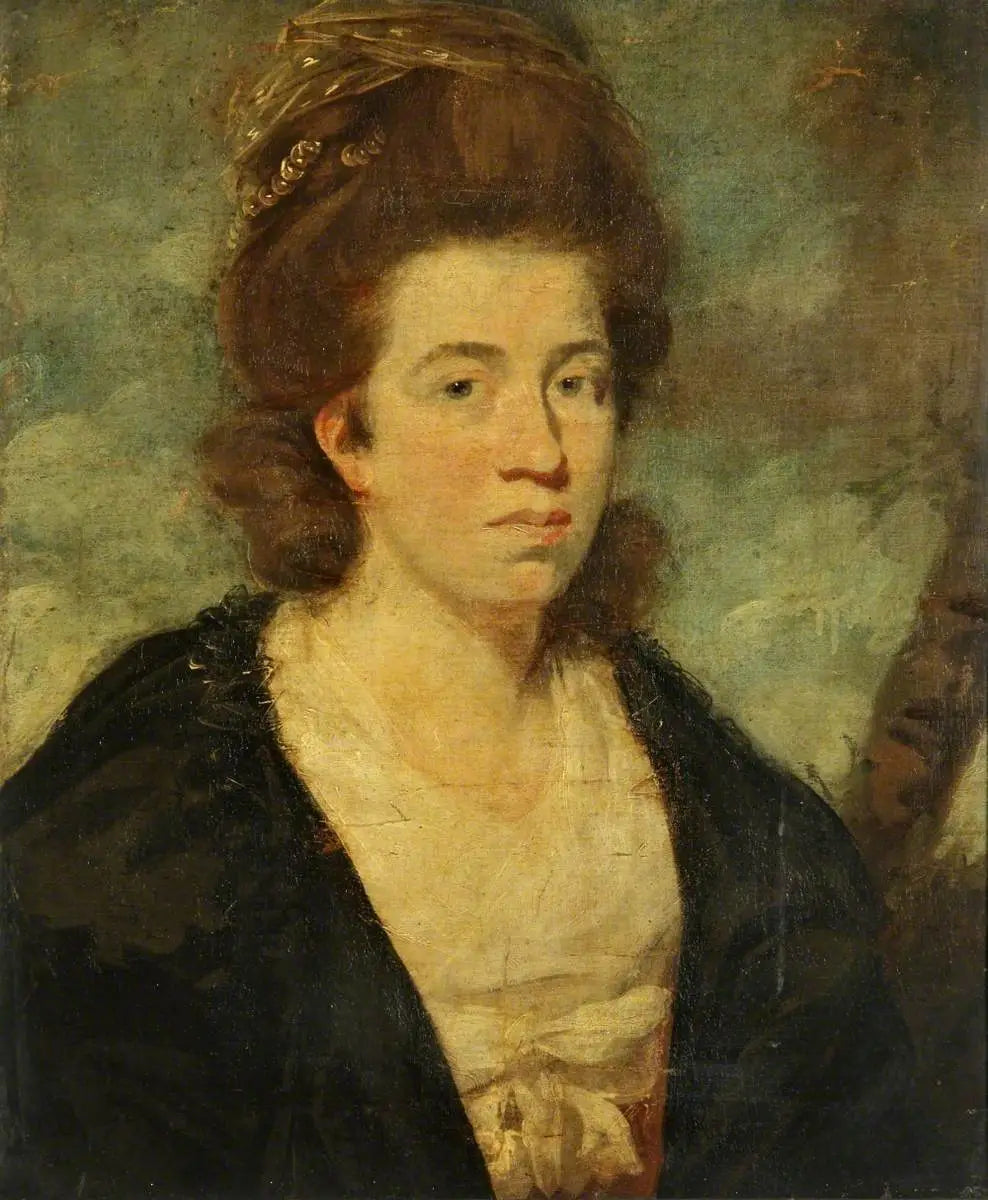 Mme Bower de Plymouth (?) - Joshua Reynolds image 1 reproduction de peinture à l’huile