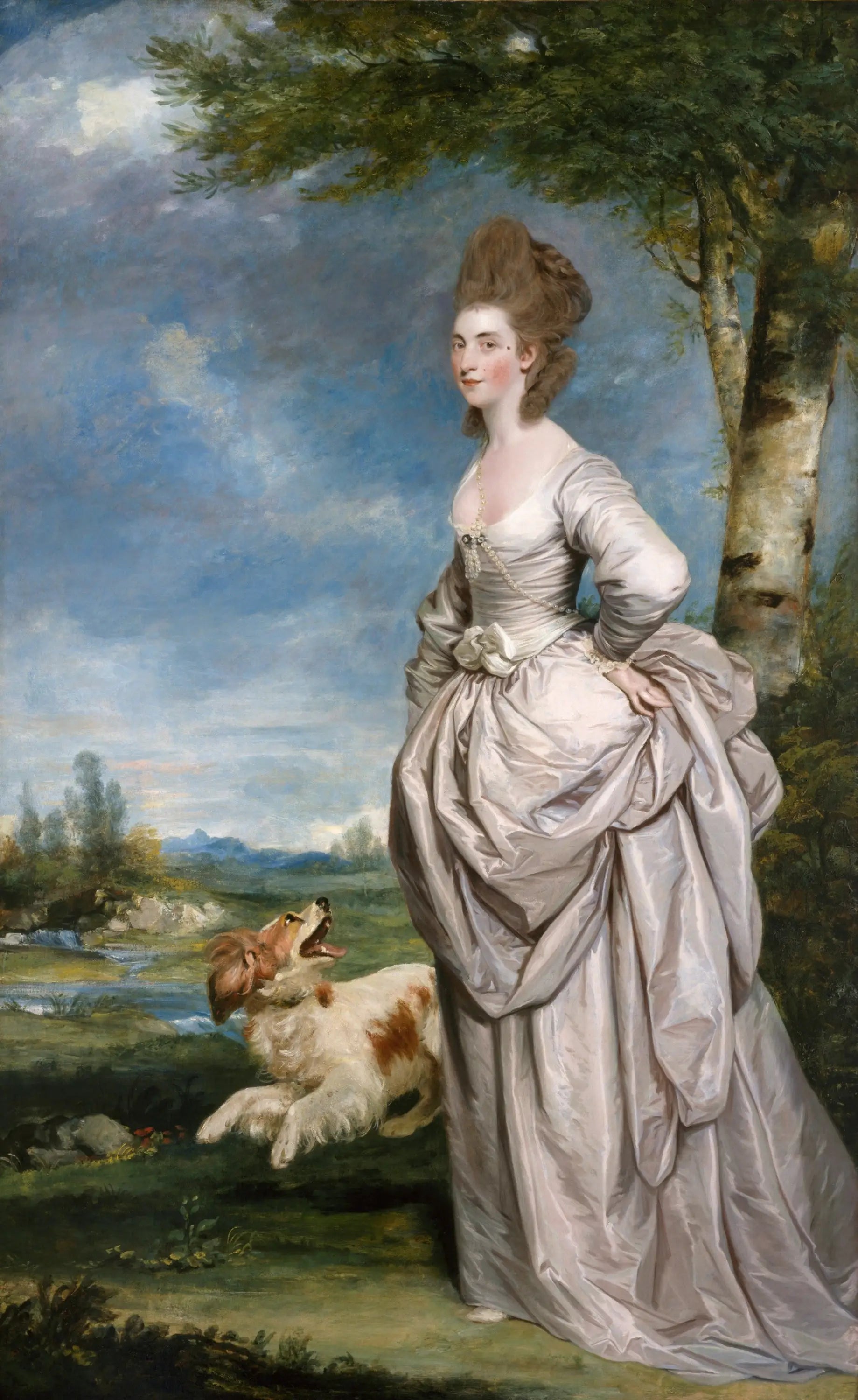 Mme Elisha Mathew - Joshua Reynolds image 1 tableau peint à l’huile sur toile
