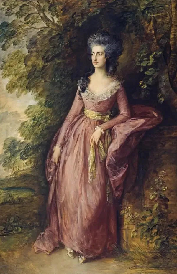 Mme Hamilton Nisbet (1756 - 1834) - Thomas Gainsborough image 1 reproduction artisanale de tableau