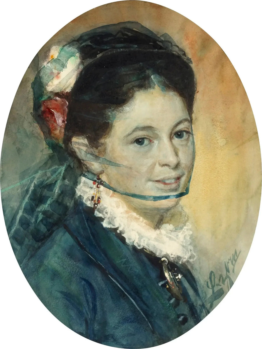 นาง Hulda Hæggström - Anders Zorn