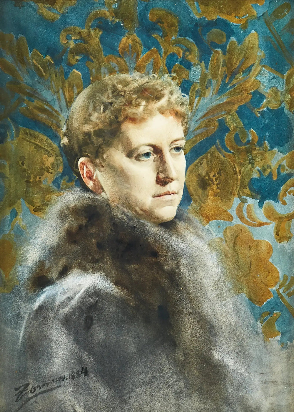 Mme Mackenzie - Anders Zorn image 1 reproduction artisanale de tableau