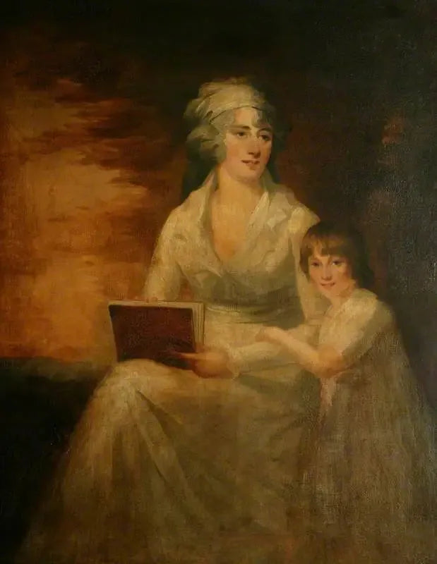 นาง Shafto Clarke และลูกสาวของเธอ - Henry Raeburn