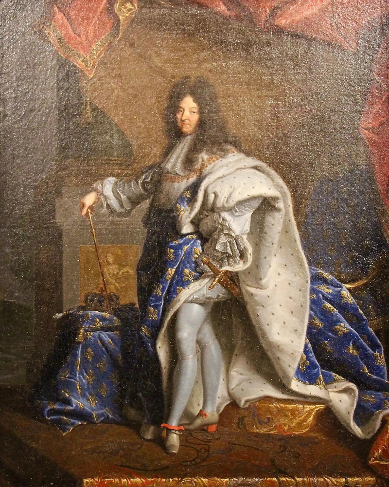 โมเดลโล สำหรับภาพเหมือนของหลุยส์ที่ 14 ในชุดพระราชาใหญ่ - Hyacinthe Rigaud