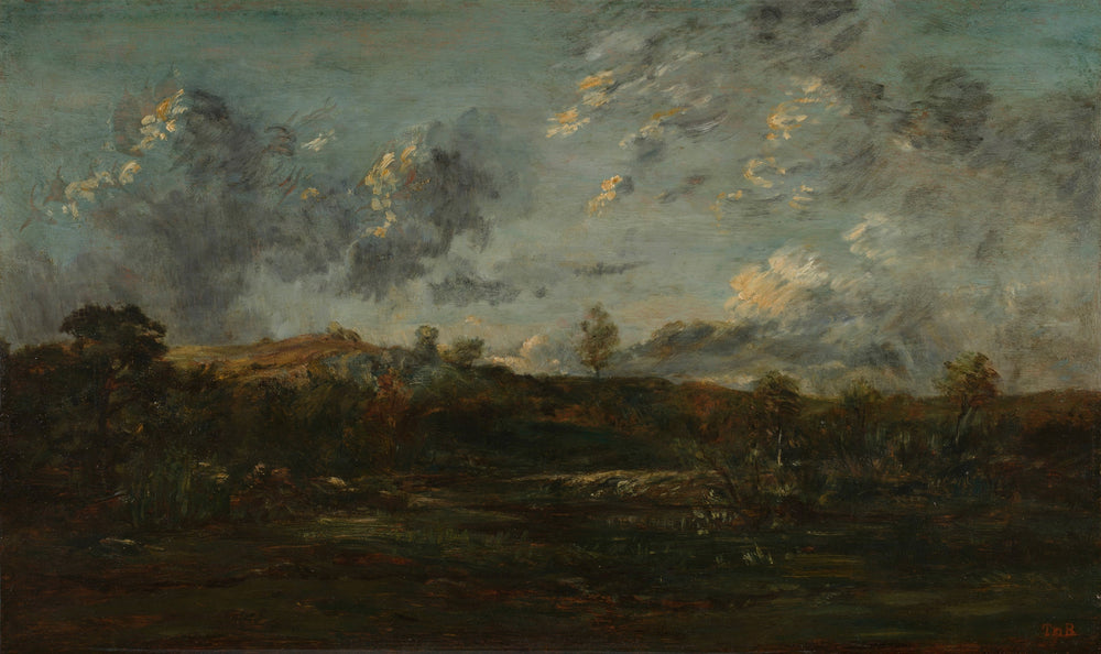 Moeras in Bourgondië - Théodore Rousseau image 1 reproduction artisanale de tableau