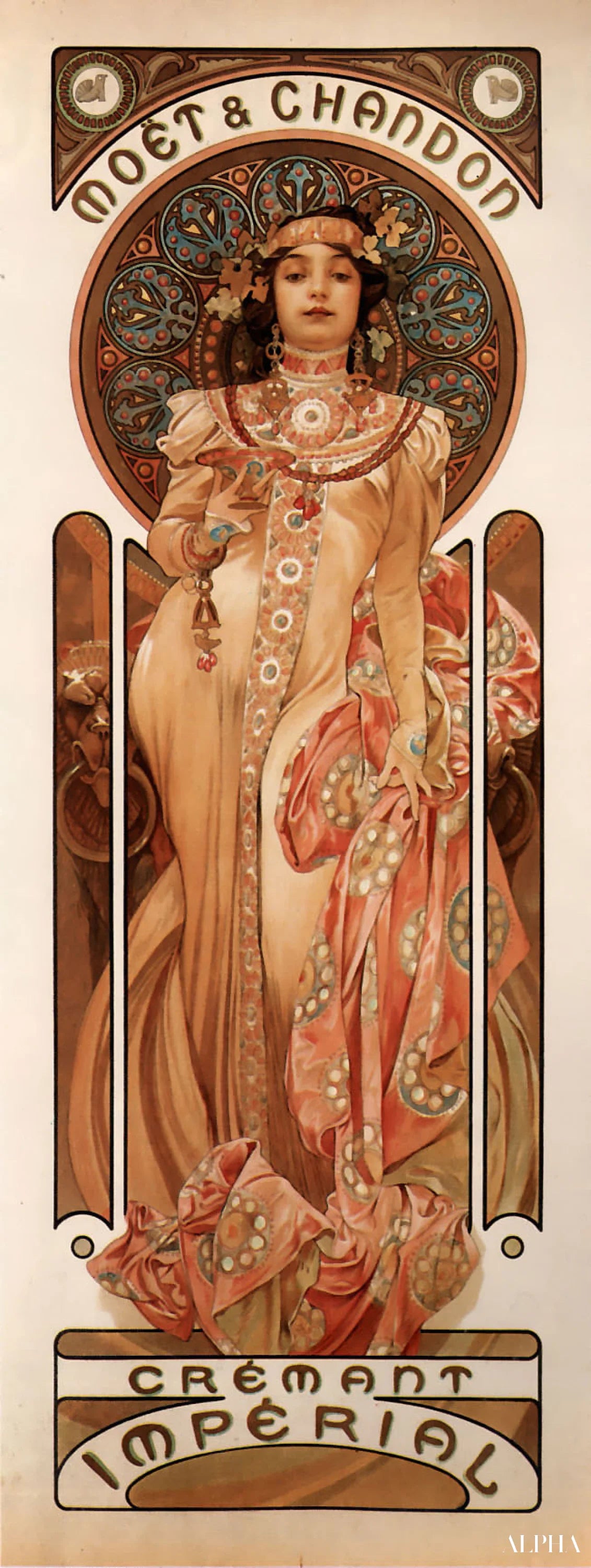 Moët & Chandon Crémant Impérial - Mucha - High-end reproductions of paintings and artworks