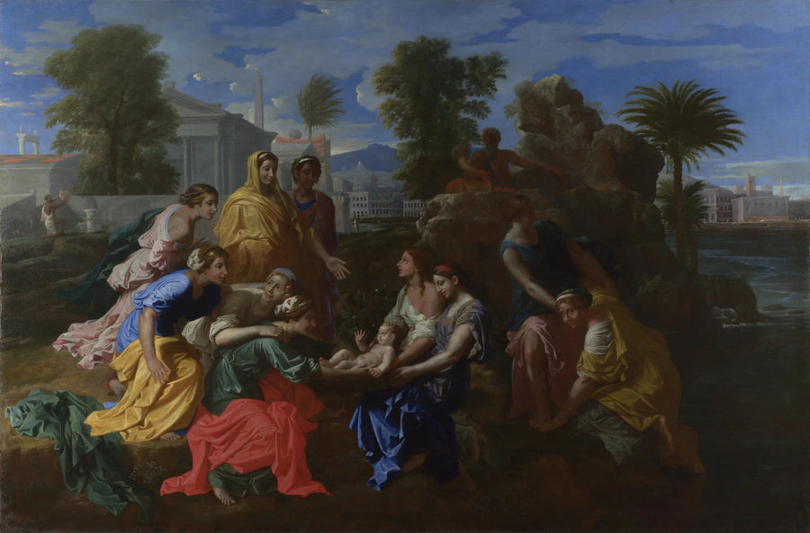 โมเสสรอดพ้นจากน้ำ - Nicolas Poussin