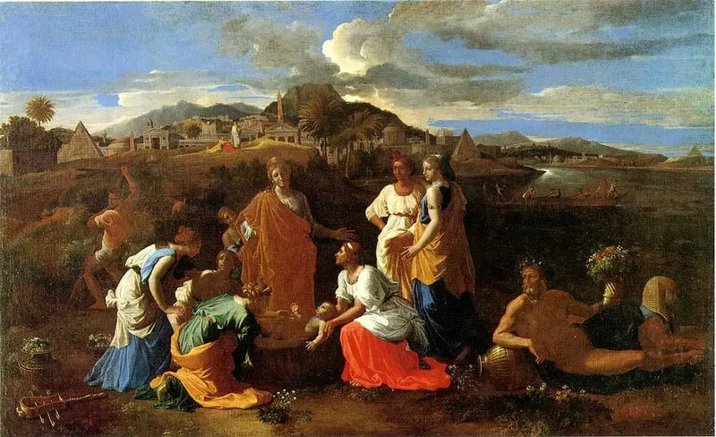 โมเสสรอดพ้นจากน้ำ - Nicolas Poussin