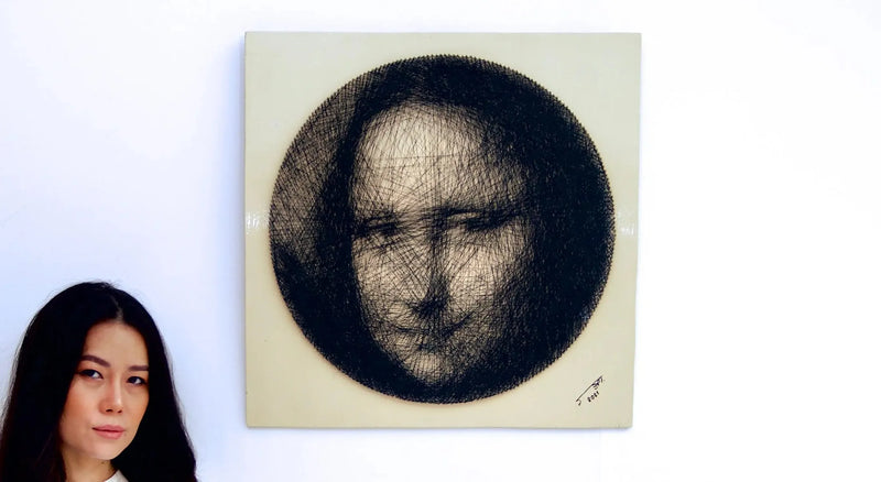 งานศิลปะด้ายโมนาลิซ่า | 60x60ซม.
