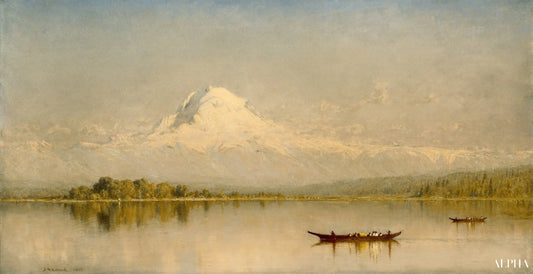 Mont Rainier, baie de Tacoma - Sanford Robinson Gifford - Reproductions de tableaux et peintures haut de gamme