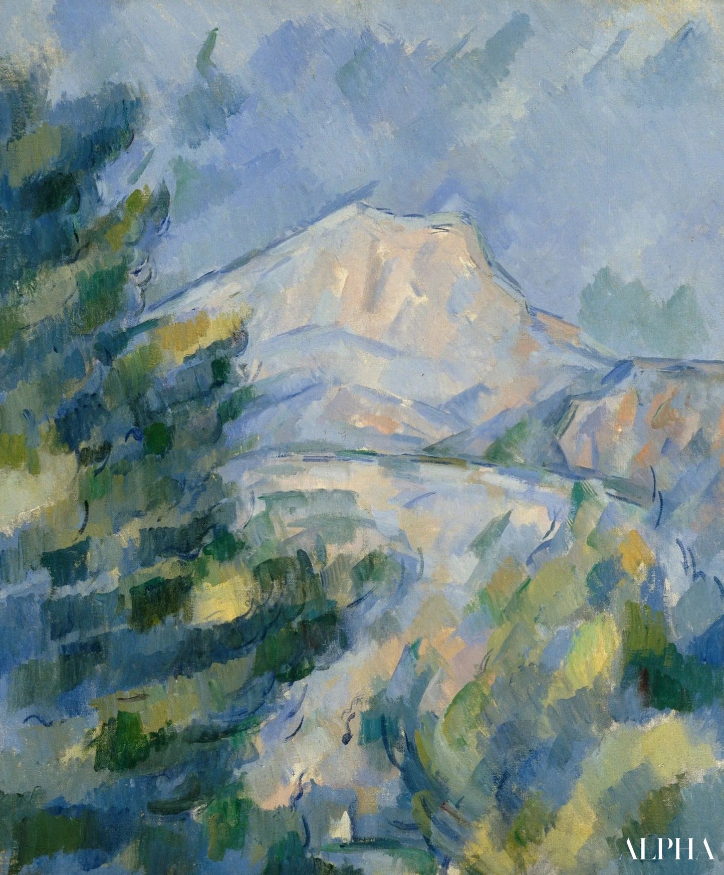 Mont Sainte-Victoire - Paul Cézanne - High-end reproductions of paintings and artworks