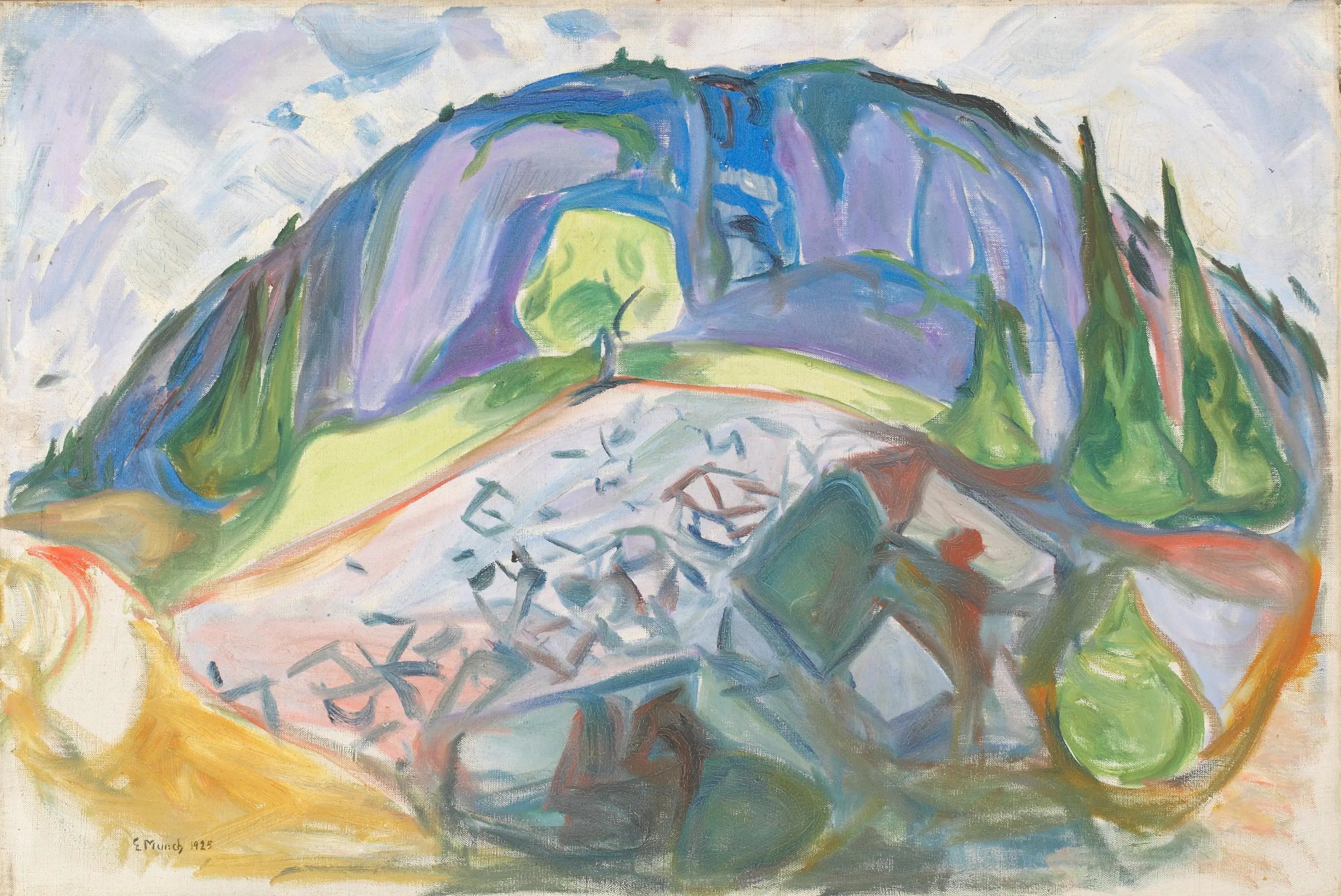 Montagnes - Edvard Munch image 1 tableau peint à l’huile sur toile