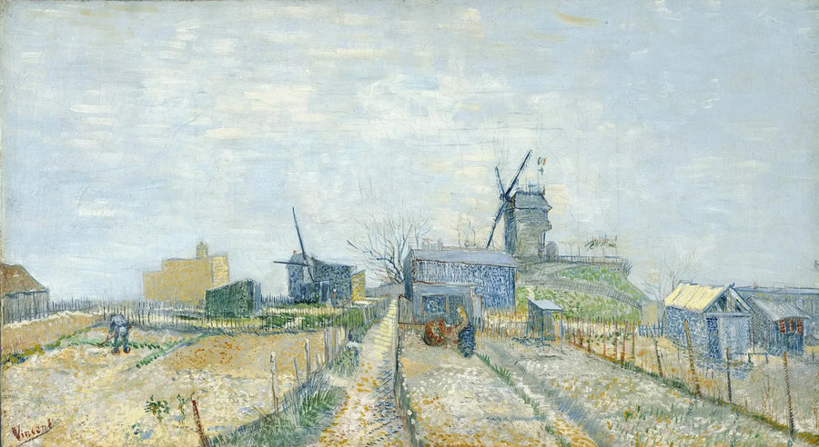 มงมาร์ตร์: กังหันลมและสวนผัก - Vincent van Gogh