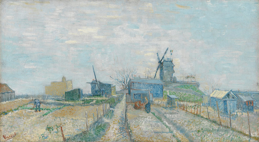 มงมาร์ตร์: กังหันลมและสวนผัก - Vincent van Gogh