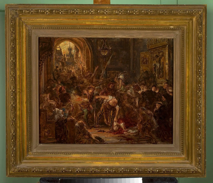 การเสียชีวิตของ Tęczyński ในโบสถ์ฟรานซิสกัน - Jan Matejko