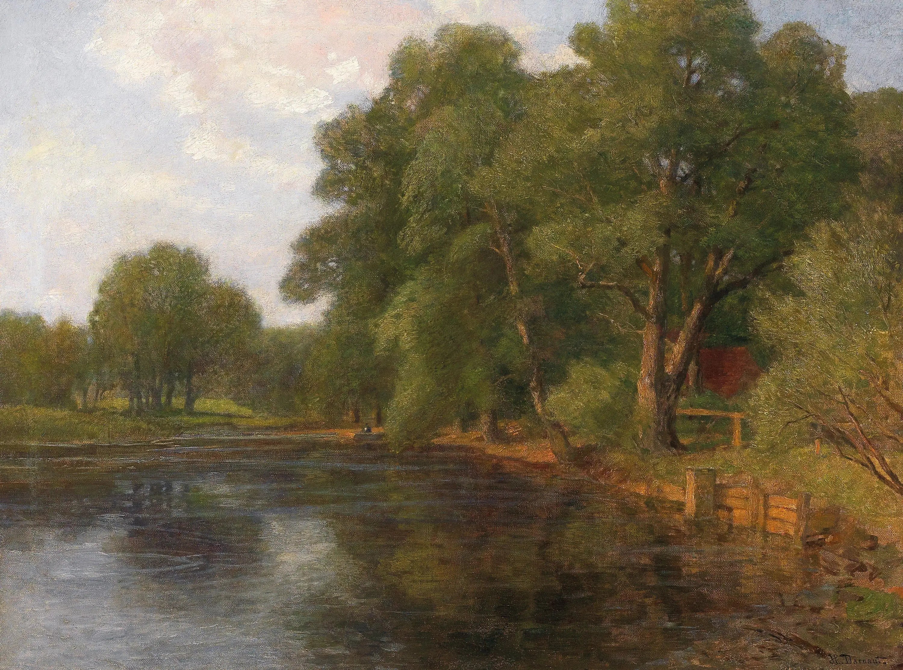 Motiv bei Plankenberg - Hugo Darnaut image 1 reproduction de peinture à l’huile