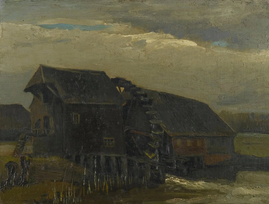 โรงสีเลื่อนน้ำที่ Opwetten - Vincent van Gogh