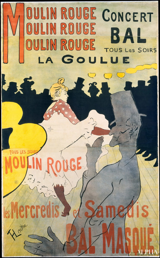 Moulin-Rouge - La Goulue - Toulouse Lautrec - Reproductions de tableaux et peintures haut de gamme