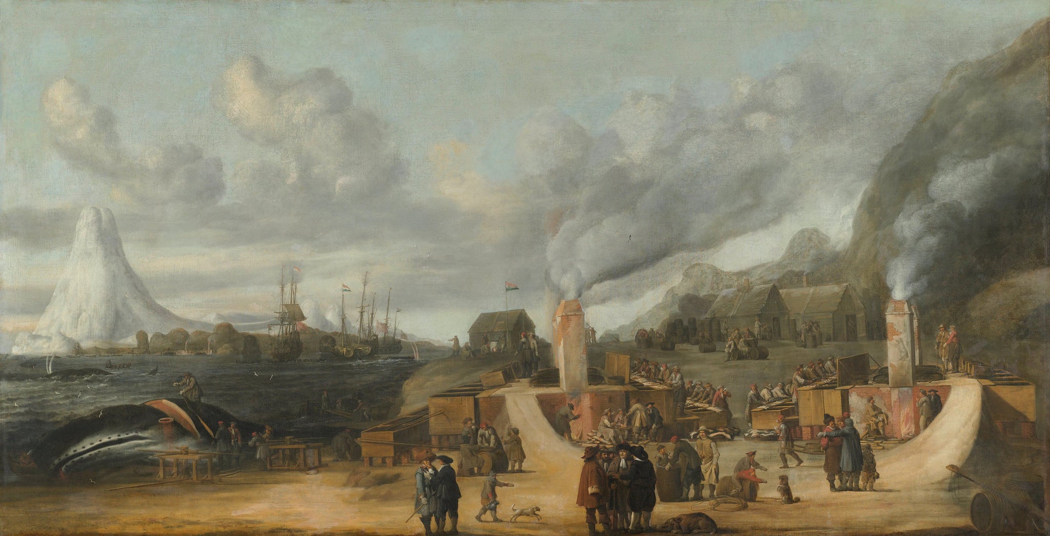 Moulins à larmes près du village de Smerenburg - Cornelis de Man