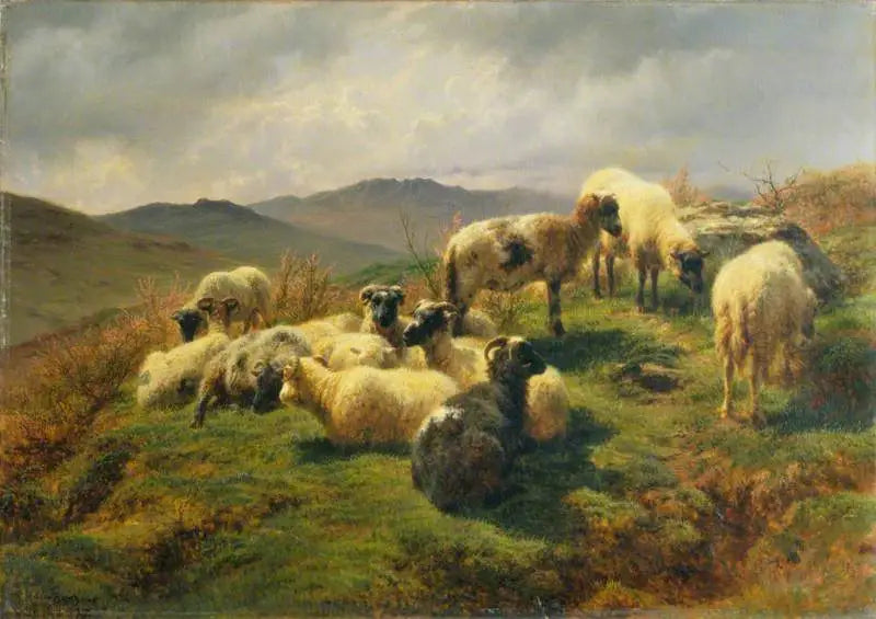 Moutons dans les Highlands - Rosa Bonheur image 1 reproduction artisanale de tableau